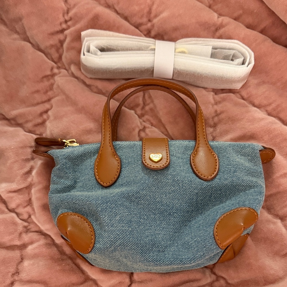Stoney Clover Lane Pouchette Crossbody Bag 01 in Denim